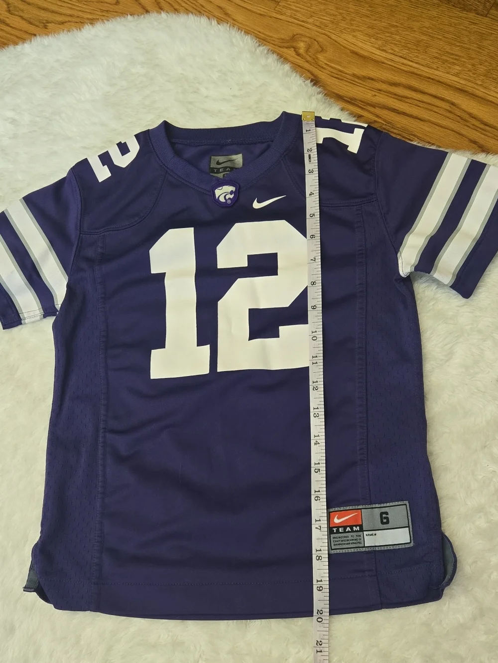Nike Kansas State Football Jersey, Boys Size 6